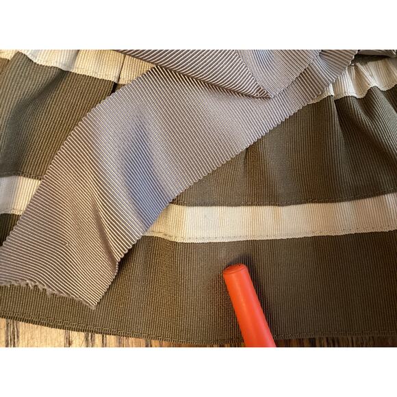 Grace Hats Fancy Bucket Style Hat Wide Ribbon Bow Detail Stripes Drawstring - Picture 8 of 9